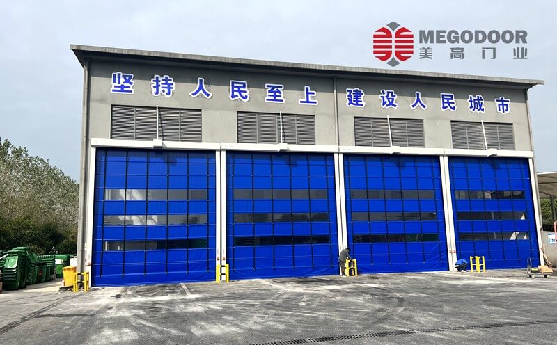 镇江垃圾站隔味快速卷帘门插图2
