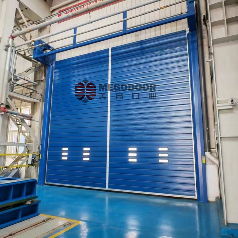 镇江防盗铝合金门板硬质快速门插图2