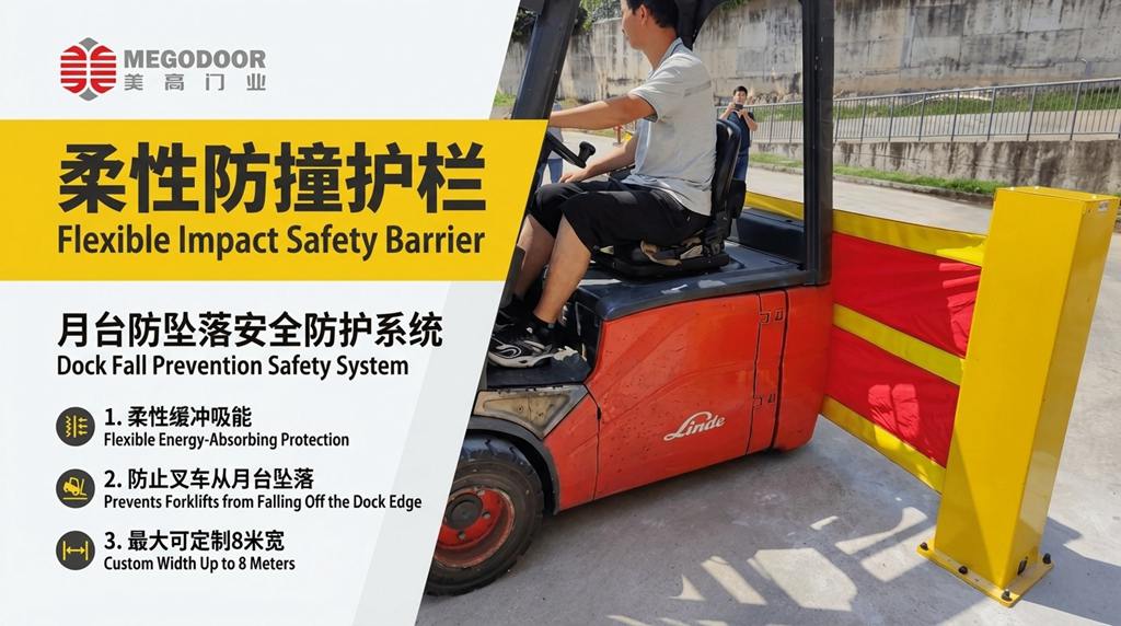 镇江仓库月台防坠落装置——伸缩防坠落护栏缩略图